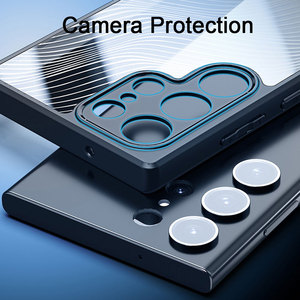 Couverture de téléphone transparente pour <span class=keywords><strong>Samsung</strong></span> A55 54 35 <span class=keywords><strong>34</strong></span> 25 24 15 14 S24 S23 Ultra Simple affaires givré Anti chute étui Sjk463 Laudtec - Product Image 3