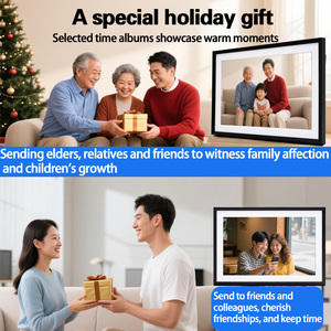 10.1-Inch Touch Screen Smart Digital Photo Frame WIFI Transmission Audio (MP3) <strong>Video</strong> (AVI) Plastic Electronic Album - Product Image 6