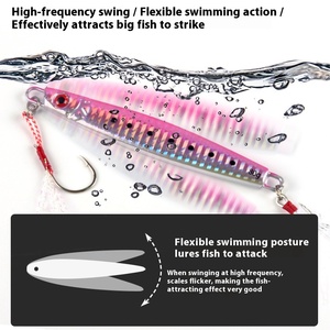 Barco de pesca de mar profundo de 180g, plantilla de Metal, señuelo, cebo para atrapar carpa, rojo, dulce, humo rápido, fundición larga luminosa para cola de pelo, <span class=keywords><strong>pez</strong></span> <span class=keywords><strong>bomba</strong></span> - Product Image 4