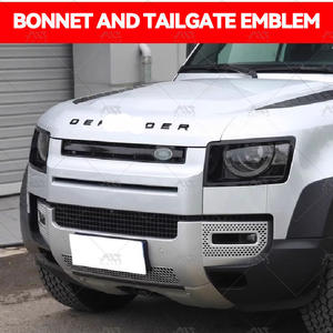 Per scritta anteriore posteriore emblema distintivo Gloss nero per Land Rover Defender 110 90 accessori - Product Image 5