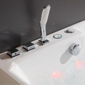 ม่านน้ำ74นิ้วจากุซซี่ฟองเจ็ทอ่างน้ำวนอ่างอาบน้ำอิสระ1.8เมตรสแตนเลสไฟฟ้าอ่างน้ำร้อนห้องน้ำในร่ม - Product Image 2