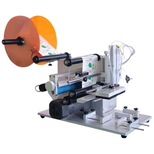 Machine d'étiquetage manuelle pour bouteilles carrées à face plate, machine d'étiquetage d'autocollants - Product Image 5