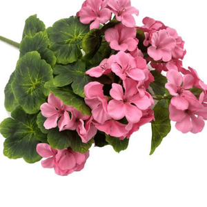 En stock : Plante verte artificielle réaliste de type Geranium et Begonia, idéale pour la maison, les dortoirs, les cafés et les espaces intérieurs. - Product Image 2