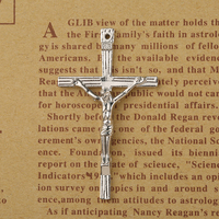 Collier avec pendentif en croix de jésus, lecteur religieux, Article catholique