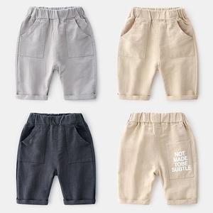 Shorts de plage en lin imprimés pour enfants, nouveaux produits, recherche de distributeur - Product Image 2