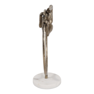 Elegante scultura di ginnasta su base in marmo per decorare la casa, come complemento d'arredo per soggiorno, bagno o come complemento per il tavolino da caffè. - Product Image 3