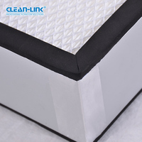 Panel de Papel de Fibra de Vidrio Clean-Link, Filtro de Aire ULPA, Elemento de Filtro HEPA H13/H14 para Campana de Flujo de Aire Laminar Industrial
