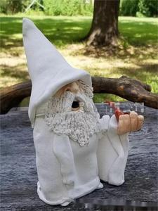 Nouvelle statue de lutin fumeur MAB42, doigt d'honneur, lutin vieil homme, artisanat en résine pour décorations de jardin - Product Image 5