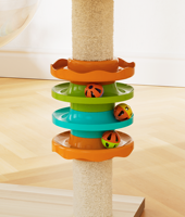 NOUVEAU 2026 Arbre à chat de luxe moderne en bois et sisal naturel avec griffoir, Tour d'escalade pour chat