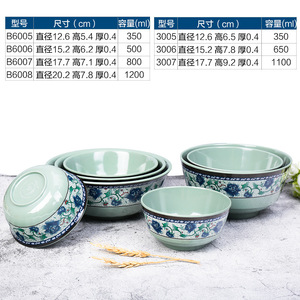 Thickened Ceramic Bowl With Floral Pattern 18-23cm Diameter For Rice Soup Noodle Home Use - Product Image 4