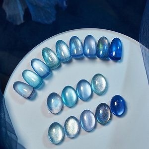 AILANUO TPO Hema Serie de Esmaltes de Uñas en Gel de 9 Colores Azul Ojo de Gato, Personalización Gratuita, OEM 15ml, Suministros para Salón de Uñas - Product Image 2