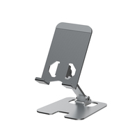 Support de téléphone et tablette pliable en alliage d'aluminium pour bureau