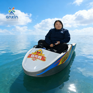 Mini bateau à moteur à piles Anxin Factory, idéal pour les loisirs aquatiques en famille - Product Image 1