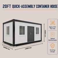 Maisons modulaires préfabriquées portables, faciles à assembler, luxueuses, dortoirs et unités de logement mobiles