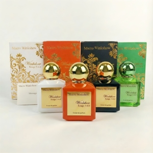 Envío Rápido, Perfume Masculino en Spray de 100 ml, Botella de Vidrio Roja y Blanca de Lujo, Aroma Amaderado Ámbar, Fragancia Duradera, Colonia al por Mayor - Product Image 1