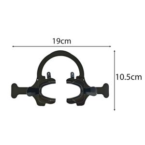 Vente en gros Noir Forme C Ouvre-Bouche Avec Poignée Réutilisable Plastique Écarteur <span class=keywords><strong>de</strong></span> Joue Pour Blanchiment des Dents Usage Do - Product Image 3