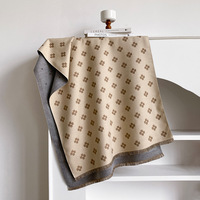 Écharpe longue à imprimé floral, châle épais et chaud en fausse fourrure, style coréen, accessoire polyvalent pour le cou, automne-hiver