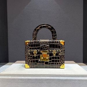 Sang Trọng Cá Sấu In Da Bò Của Phụ Nữ Túi Xách Hộp Túi Chất Lượng Cao Chính Hãng Da Phụ Nữ Vai Túi Crossbody Túi - Product Image 4
