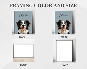 Retrato personalizado de foto, arte conmemorativo personalizado, ilustraciones digitales, póster impreso, único para los amantes de las mascotas, regalo de mamá gato - Product Image 5