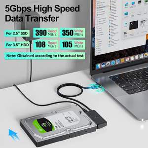 <span class=keywords><strong>Lector</strong></span> de <span class=keywords><strong>Disco</strong></span> <span class=keywords><strong>Duro</strong></span> Interno USB 3.0 a SATA III para SSD de 2.5\"/HDD de 3.5\", <span class=keywords><strong>Cable</strong></span> Convertidor con Adaptador de Corriente de 12V CC, Compatible con UASP - Product Image 3