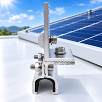 Système de montage solaire en aluminium : Rail, Collier intermédiaire, Collier d'extrémité, Support en L pour structure de panneaux photovoltaïques