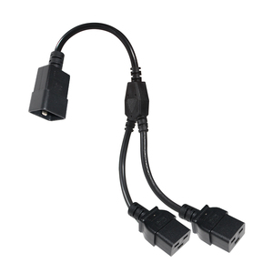 Bộ Chia Mở Rộng Kép 12awg Cho 2 Lần Bộ Điều Hợp Kép Máy Chủ Ups C19/C13 C20 Đến 2 X C19 Dây Cáp Điện 240V C19 C20 - Product Image 2