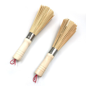 Bamboo Pot Scrubber Natural Bamboo Strip Round Eco Friendly Kitchen Cleaning Tool - Product Image 4