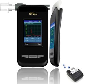 Chuyên Nghiệp 2-inch màn hình cảm ứng hiển thị <span class=keywords><strong>breathalyzer</strong></span> 65k đầy đủ thông tin Bộ nhớ lớn cảm biến điện hóa tùy chọn BT máy in - Product Image 2