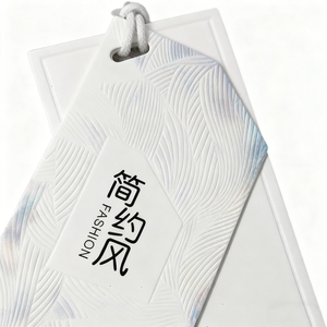 マルチカラー衣服ハングタグ文字列バーコードハングタグカスタムラベル衣服用ブランドハングタグ文字列ループ - Product Image 2