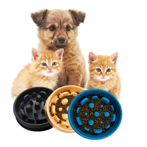 Ciotola Antistrozzamento in Silicone Impermeabile Senza BPA per Cani, <span class=keywords><strong>Gatti</strong></span> e Piccoli Animali - Design Elegante per Viaggi all'Aperto - Product Image 2