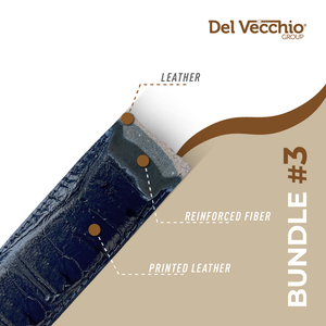 Cintura da uomo in vera pelle con stampa coccodrillo personalizzata di alta qualità realizzata in Italia con elegante fibbia in ferro resistente - Product Image 4