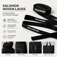 Bande élastique tissée en spandex/polyester écologique de haute qualité Aoya, avec logo personnalisé imprimé, pour chaussures, sacs, textiles de maison