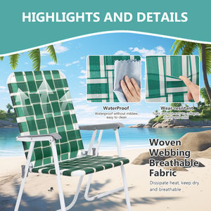 شبكة شبكة ويب خفيفة الوزن قابلة للطي في الهواء الطلق للتخييم في الحديقة مع حزام كتف PP - Product Image 3