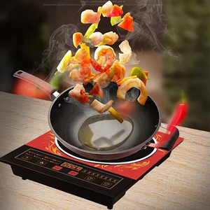 Placa <span class=keywords><strong>de</strong></span> cristal <span class=keywords><strong>para</strong></span> Hotel, Cocina <span class=keywords><strong>de</strong></span> Inducción eléctrica <span class=keywords><strong>a</strong></span> presión, Color Rojo - Product Image 4