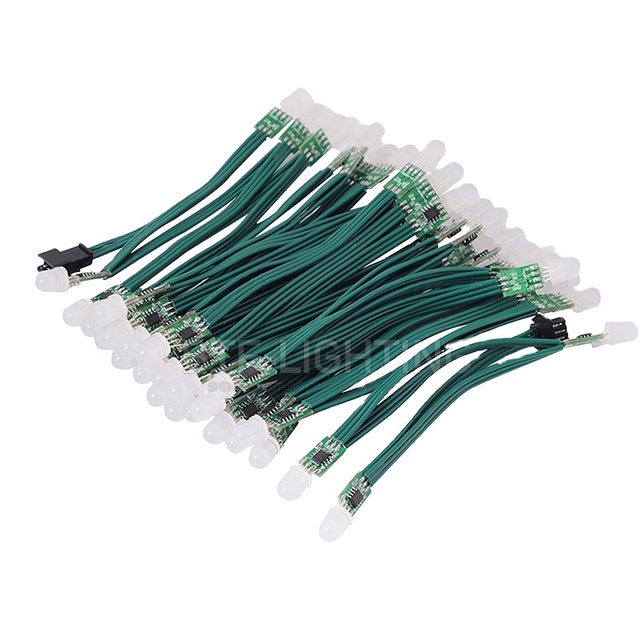 Hot Selling DC5V DC12V 9mm WS2811 RGB Pixel Led String IP30 Indoor Christmas Decoration Light Led Round Pixel Module