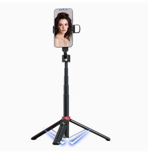 Vente en gros d'usine de nouveaux bâtons de <span class=keywords><strong>selfie</strong></span> <span class=keywords><strong>Bluetooth</strong></span> avec éclairage d'appoint, trépieds universels <span class=keywords><strong>Bluetooth</strong></span> pour diffusion en direct. - Product Image 1