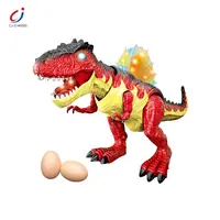 De plástico al por mayor eléctrico animal conjunto a los huevos de dinosaurio de juguete con luz
