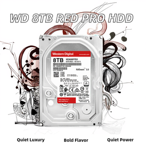 Disque dur interne WD100EFGX 8 To Red Pro NAS en métal, 7200 tr/min, SATA 6 Gb, cache 256 Mo, 3,5 pouces, pour serveur, neuf - Product Image 3