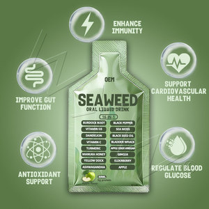 Sachet de Líquido Oral de Algas Marinas con Vitamina <span class=keywords><strong>D</strong></span> y Calcio - Refuerza el Sistema Inmunológico y la Fuerza Ósea OEM - Product Image 3