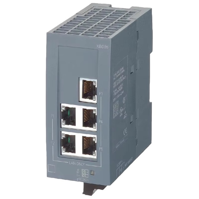 Brand New Original Unmanned Industrial Ethernet Electrical Switch Module 6GK5005-0BA00-1AB2, Suitable for 10/100 Mbit/s PLC