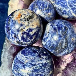 Sodalite <b>Crystal</b> Spheres Handmade Gemstone Wholesale Bulk Healing Stone <b>Balls</b> Spiritual Products Decorative <b>Crystal</b> <b>Balls</b> - Product Image 4