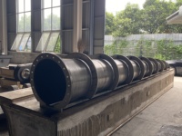Tube conique robuste sur mesure usiné CNC, pièce structurelle en acier OEM de grande taille, équipement industriel