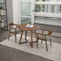 Mesa de Comedor Nórdica Moderna y Sencilla para Apartamentos Pequeños, para Balcón o Sala de Estar, Incluye Combinación de Sillas para el Hogar