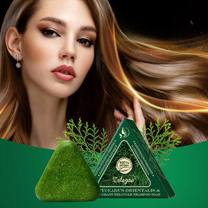 Zaleyae usplatycladus رجل أوراق عشب منعشة صابون زيت تحكم بالشامبو رقيق تنظيف أوراق السرو صابون عناية بالشعر - Product Image 5