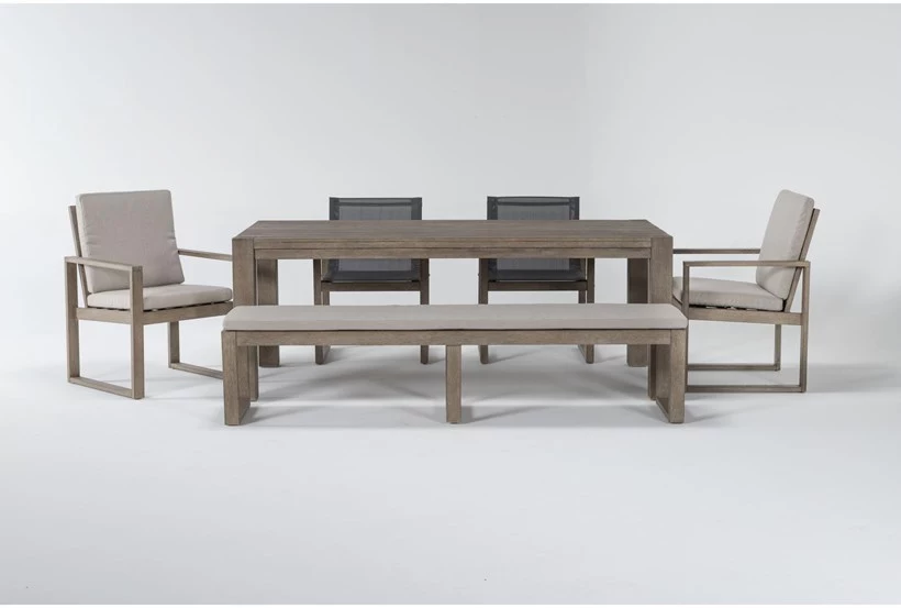 Natural wood hotel Villa Garden dining furniture lounge sofa chair  outdoor table Teak chairs