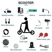 Trottinette électrique pliable KOOLUX U1 PRO à double moteur, stock disponible en entrepôts UE, AU, UK, autonomie 60-70 km, vente en gros européenne