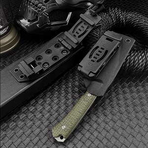 Outdoor Full Handle Small Straight Utility Knife 3.23 Inch <b>Camping</b> Anti-skid EDC Hunting Fishing Survival <b>Tool</b> OEM DIY - Product Image 5