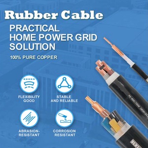 Cavo in gomma morbida con nucleo in rame Yc cavo rivestito in filo 2/3/4/5 Core 2.5/4/6/10/16 cavi di alimentazione quadrati - Product Image 3