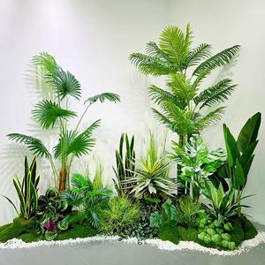 Decoración <span class=keywords><strong>interior</strong></span> Real Touch Ornamental Plantas artificiales Verdor Plantas falsas Arbusto Artificial <span class=keywords><strong>Bonsai</strong></span> Planta Banana Palmera - Product Image 2