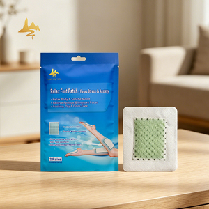 Patchs de soin des pieds à base de plantes pour la relaxation à domicile, certifiés CE, OEM d'usine, pour soulager le stress - Product Image 1